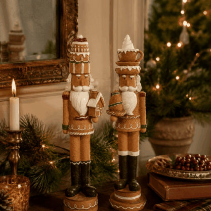 Set de 2 cascanueces de jengibre en resina – 45 cm