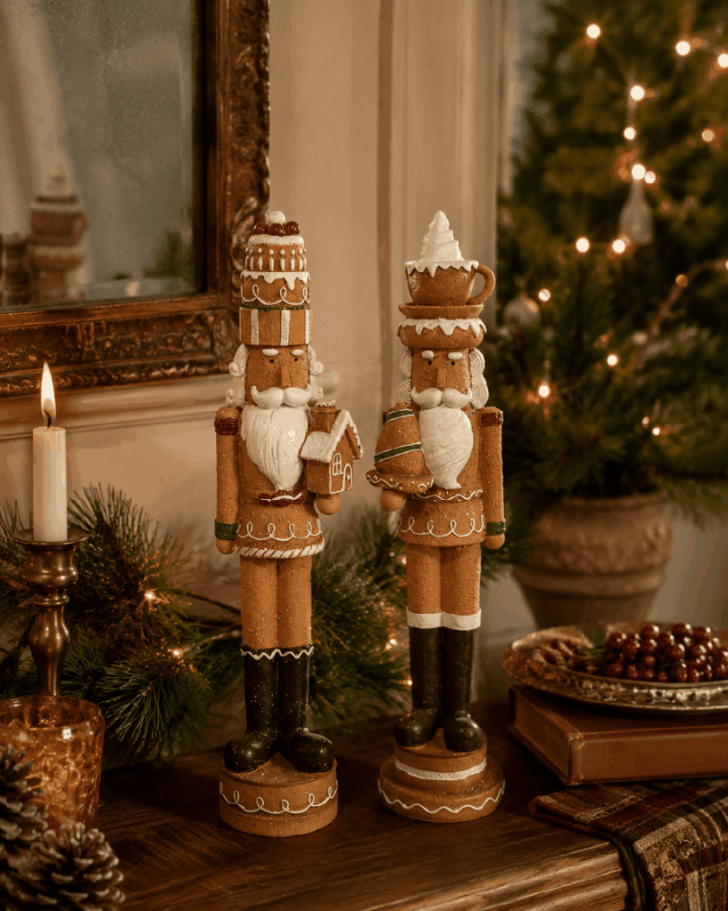 Set de 2 cascanueces de jengibre en resina – 45 cm
