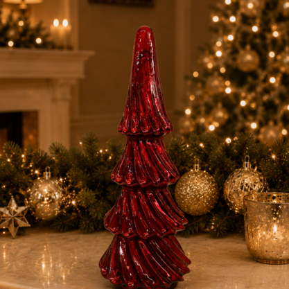 Árbol de cristal rojo – 37 cm